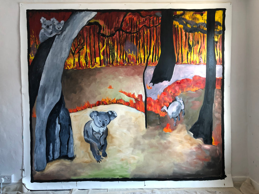 I was so pleased to learn that four of the Koalas in my painting are alive