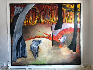 I was so pleased to learn that four of the Koalas in my painting are alive