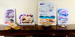 En plein air painting yesterday on Walmer seafront.