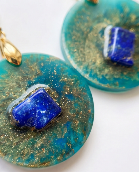 Teal Gold and Lapis Lazuli Collection