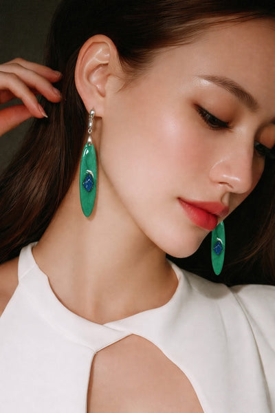Emerald Green Earrings
