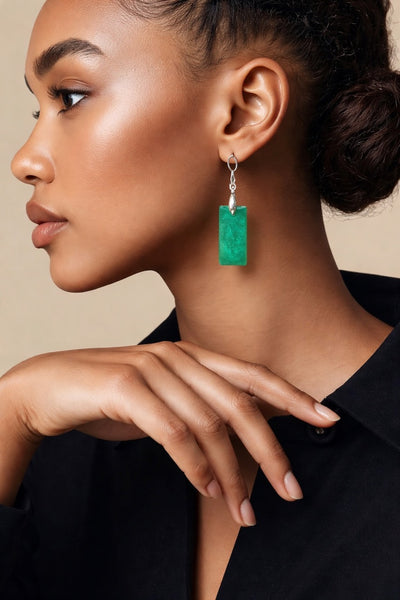 Emerald Green Earrings