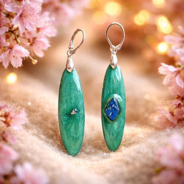 Handmade Teardrop Earrings – Long