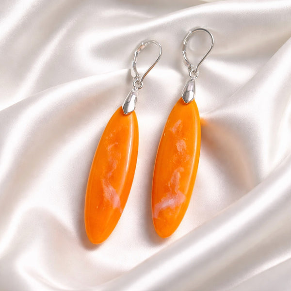 Handmade Teardrop Earrings – Long