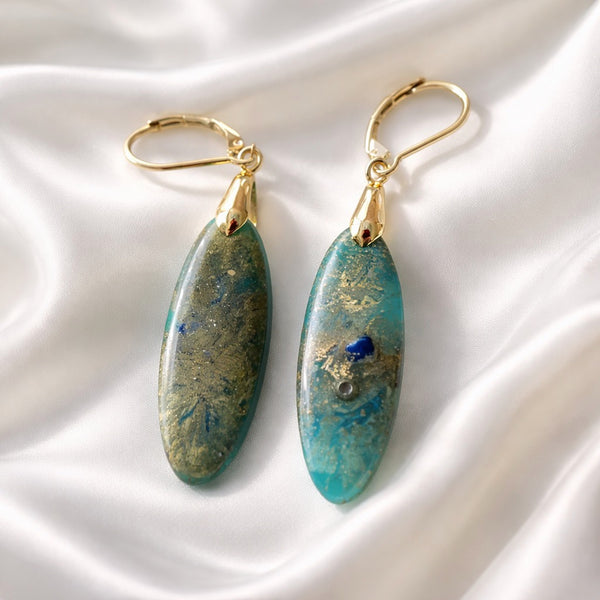 Teal Gold and Lapis Lazuli Collection