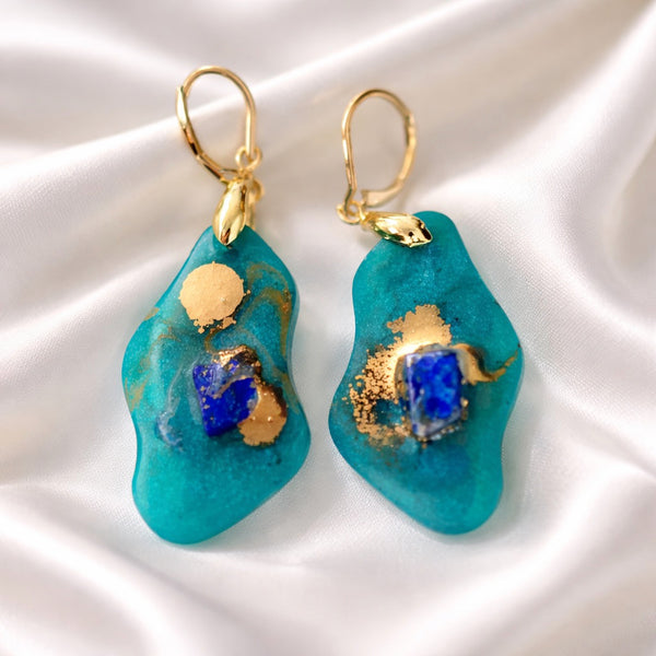 Teal Gold and Lapis Lazuli Collection