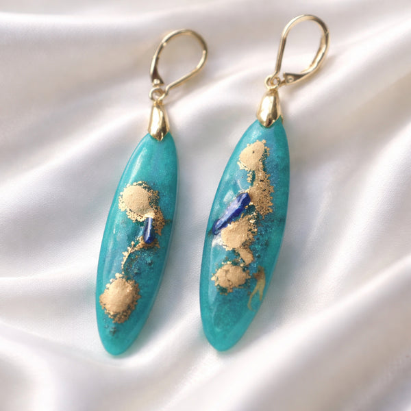 Handmade Teardrop Earrings – Long