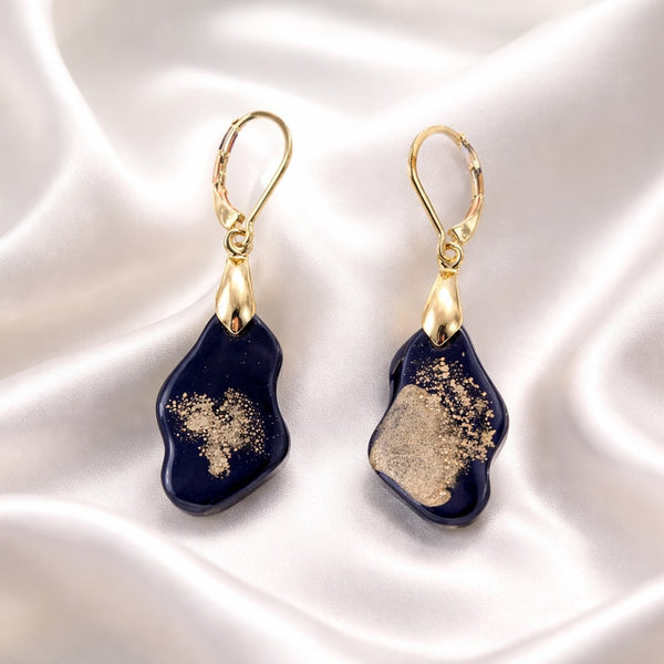 Black and Gold Earrings