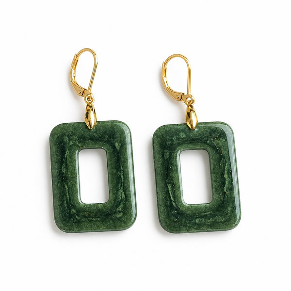 Olive Green Earrings