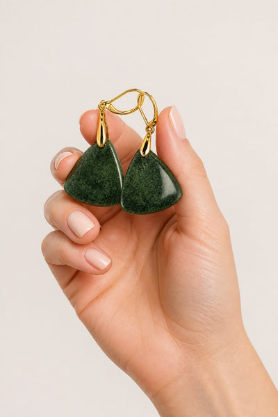 Olive Green Earrings