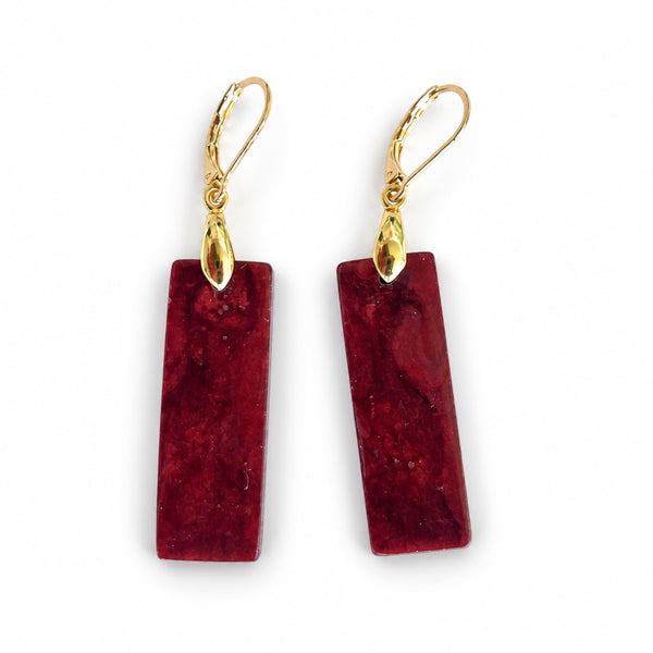 Deep Garnet Earrings