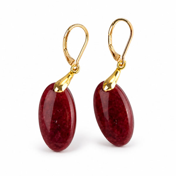 Deep Garnet Earrings