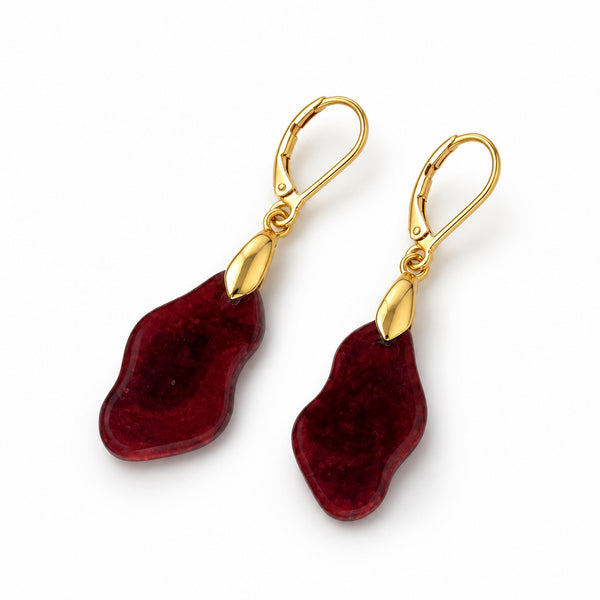 Deep Garnet Earrings