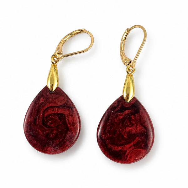 Deep Garnet Earrings