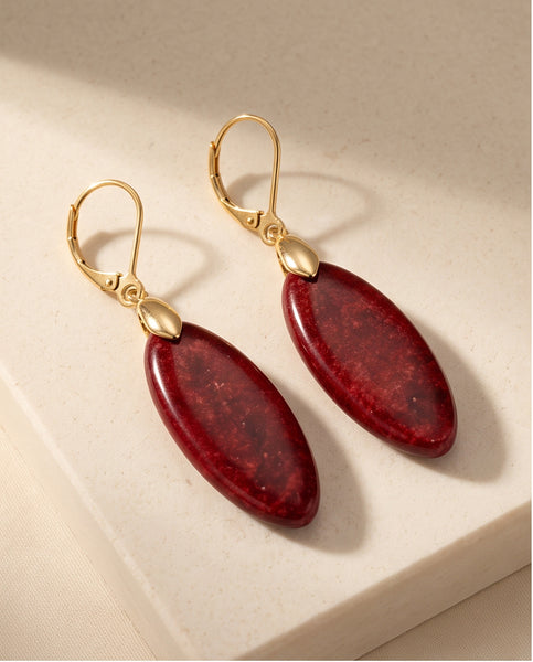 Deep Garnet Earrings
