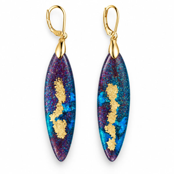 Handmade Teardrop Earrings – Long