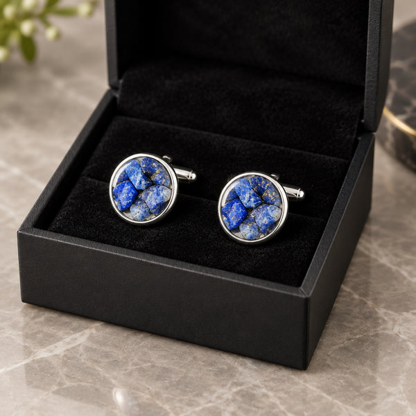 Handmade Lapis Lazuli Cufflinks
