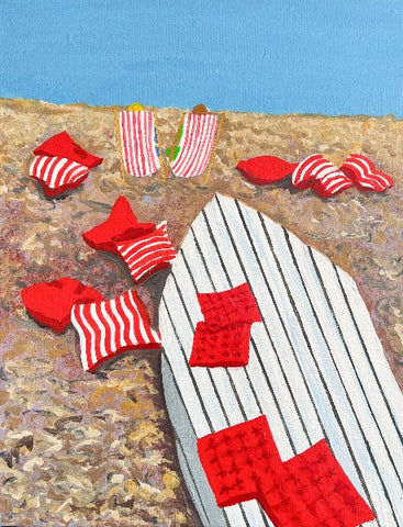 Beach painting by Stephanie Fuller