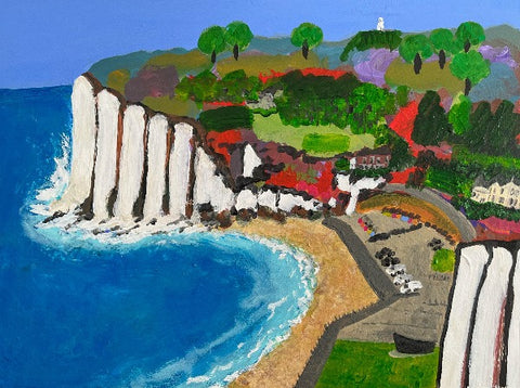 St Margaret's Bay Painting by Stephanie Fuller