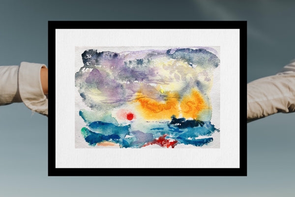 Red Sun Deal Pier Painting by Stephanie Fuller Artist