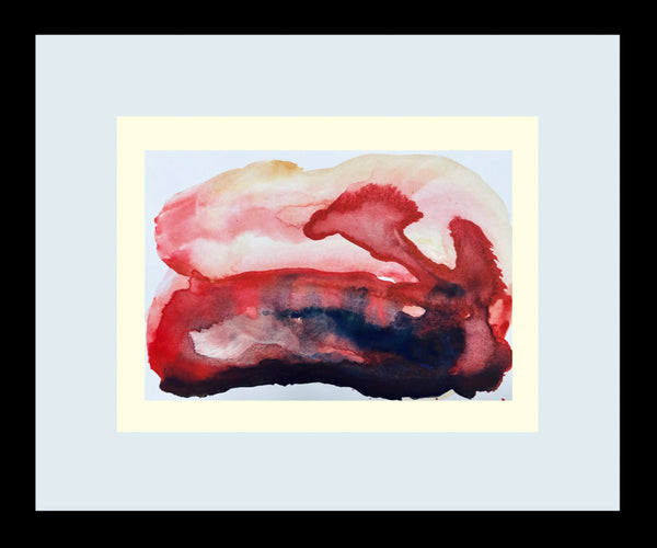 The Blaze Red Landscape Painting by Stephanie Fuller