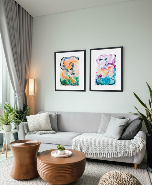 Best Colourful Sunrise Painting in Contemporary Watercolours by Stephanie Fuller Artist