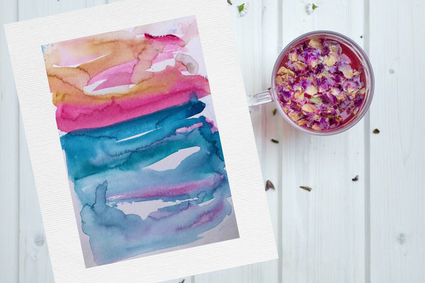Pink Sky Painting - Stephanie Fuller Artist