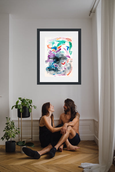 Upside Down and Inside Out Painting, Seascape Art, Deal, Kent by Stephanie Fuller Artist