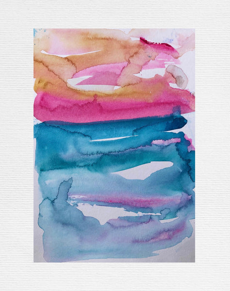 Pink Sky Painting - Stephanie Fuller Artist