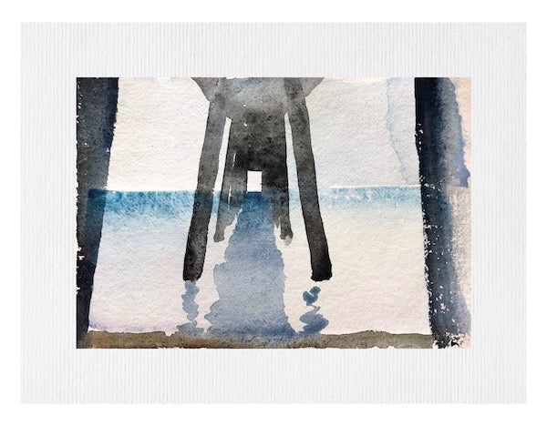 Under Deal Pier Painting by Stephanie Fuller Artist
