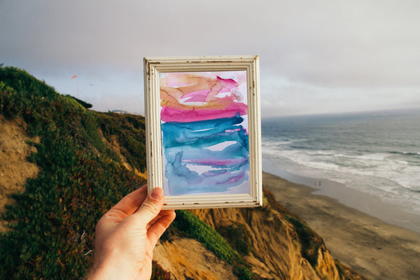 Pink Sky Painting - Stephanie Fuller Artist