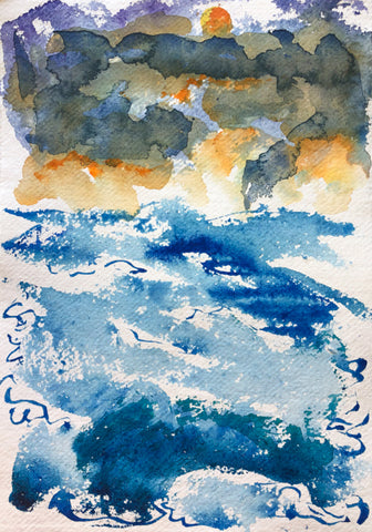 After Sunrise Deal Kent Painting by Stephanie Fuller Artist