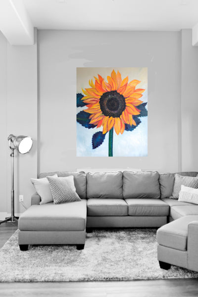 Best Sunflower Oil Painting by Stephanie Fuller Modern Art