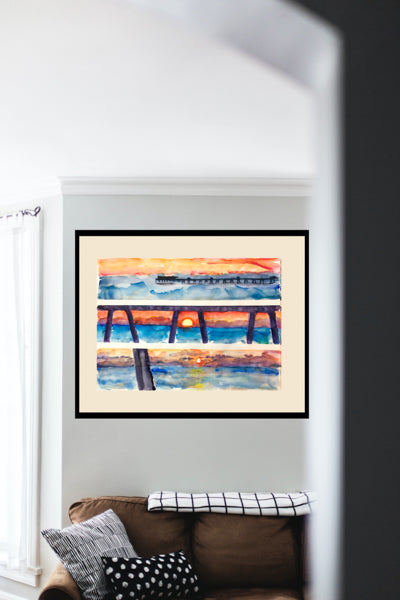 Red Sunrise, Deal Pier