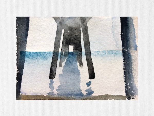 Under Deal Pier Painting by Stephanie Fuller Artist