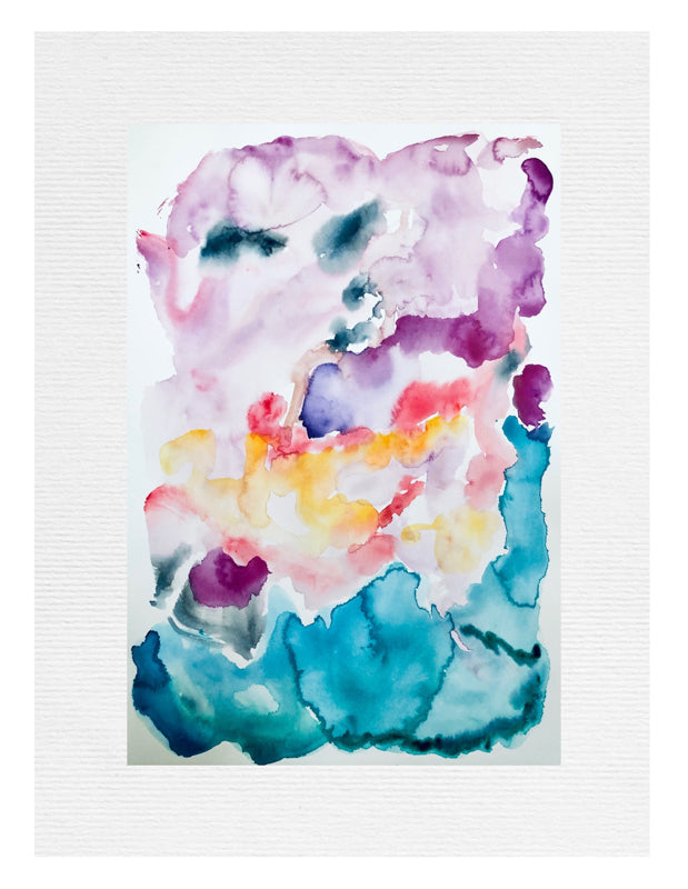 Best Colourful Sunrise Painting in Contemporary Watercolours by Stephanie Fuller Artist