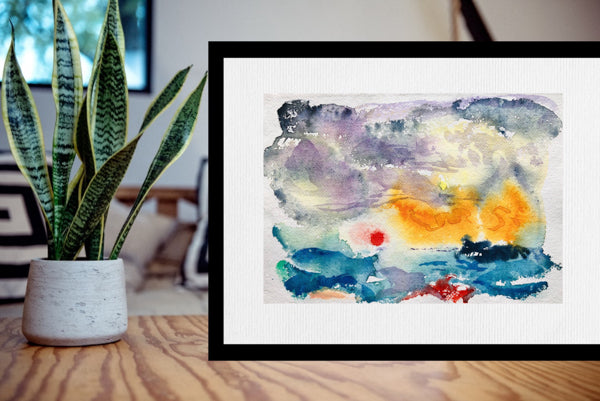 Red Sun Deal Pier Painting by Stephanie Fuller Artist