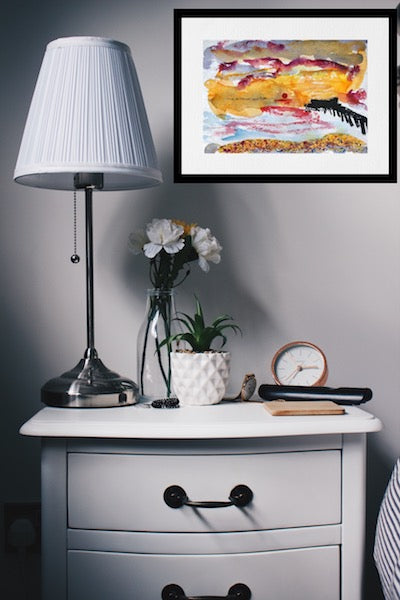 Turner Skies Red Sunrise Deal Kent by Stephanie Fuller Artist