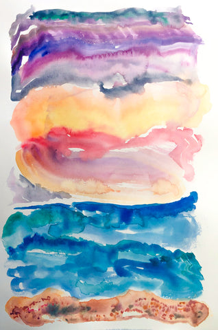 Most Beautiful Sunrise Seascape Painting in Deal Kent by Stephanie Fuller Artist