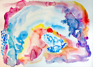 Most Beautiful Red Sunrise Painting Over The Sea by Stephanie Fuller