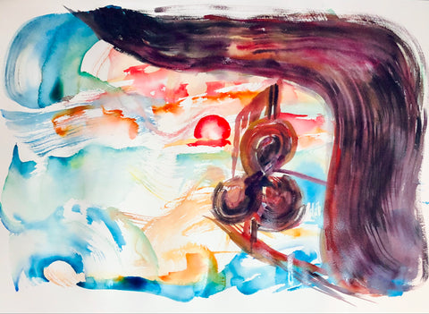 Best Sunrise Painting With Boats by Stephanie Fuller Kent Artist