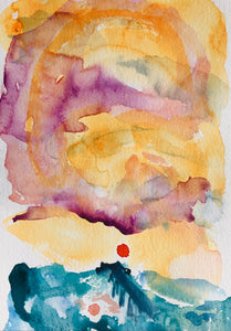 Red Sunrise Painting Deal Pier by Stephanie Fuller Artist