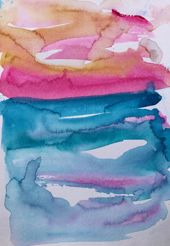 Pink Sky Painting - Stephanie Fuller Artist