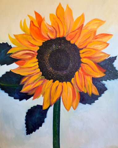 Best Sunflower Oil Painting by Stephanie Fuller Modern Art
