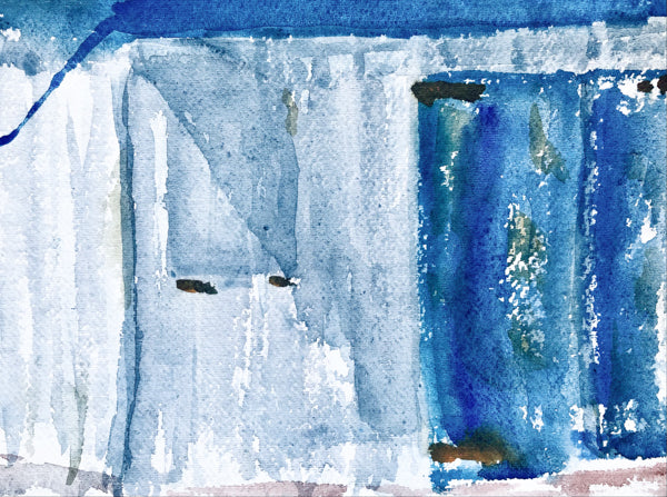 Beach Hut Painting Walmer by Stephanie Fuller