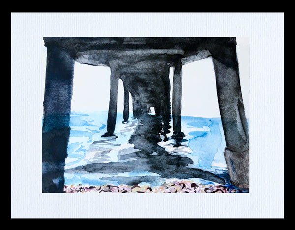 Under Deal Pier Painting by Stephanie Fuller Artist