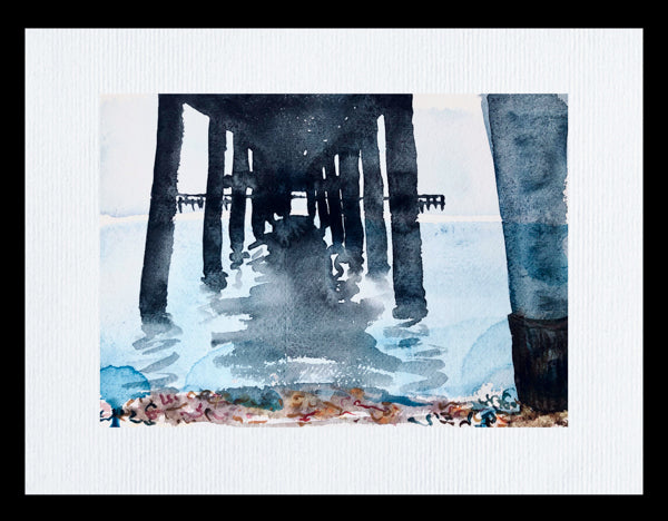 Under Deal Pier Painting by Stephanie Fuller