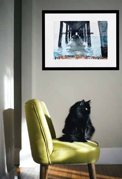 Under Deal Pier Painting by Stephanie Fuller Artist