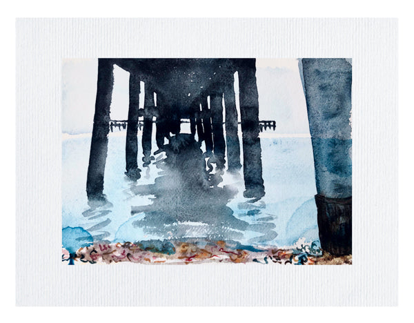 Under Deal Pier Painting by Stephanie Fuller Artist