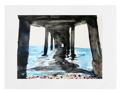 Under Deal Pier Painting by Stephanie Fuller Artist